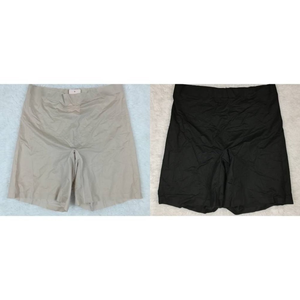 Nearly Nude Womens Shapewear Shorts Multicolor Lot of 2 Stretch M/L New‎